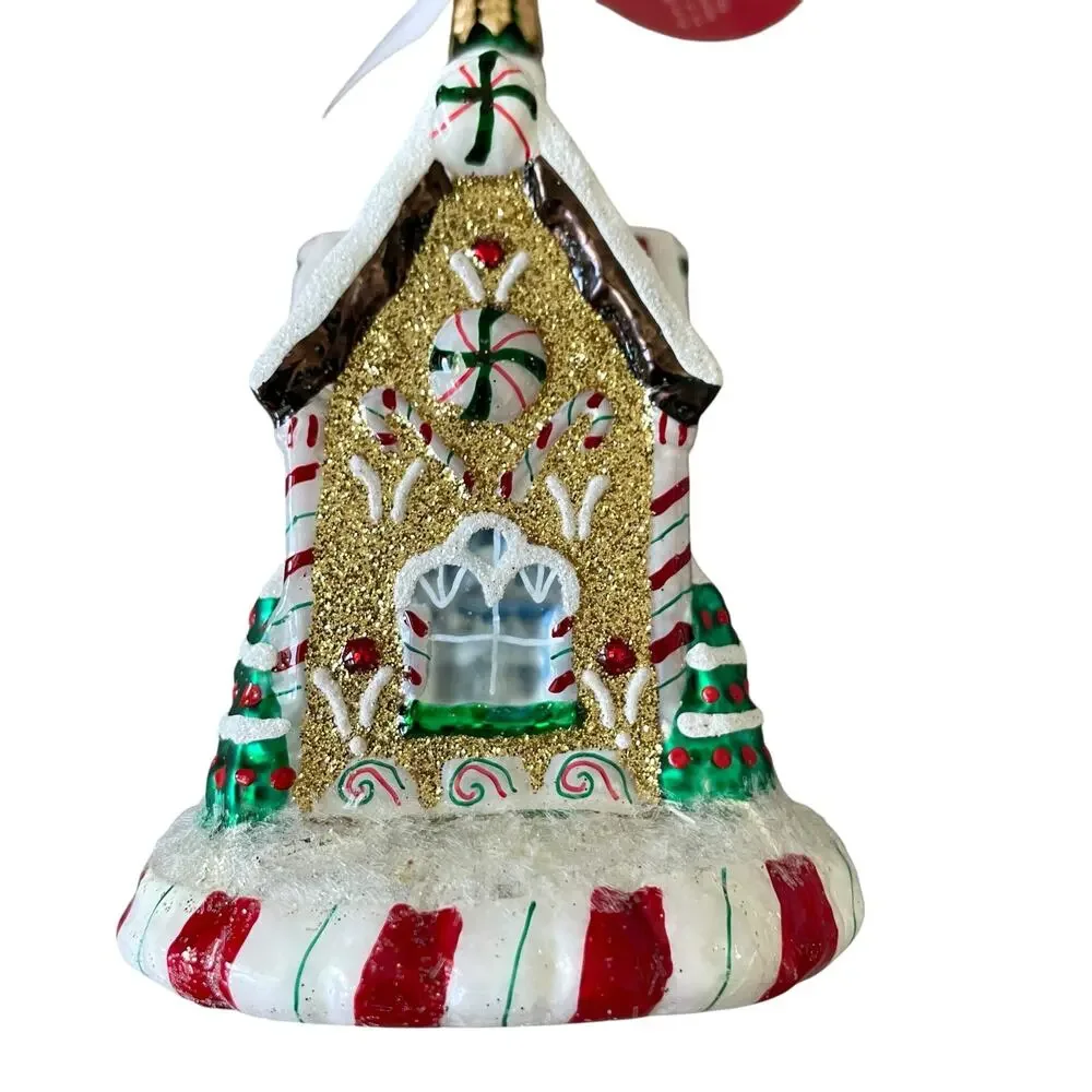 NEW Christopher Radko Sweet Tooth Cottage Glass Ornament